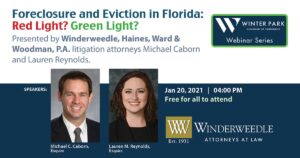 Webinar: Foreclosure and Eviction in Florida: Red Light? Green Light?