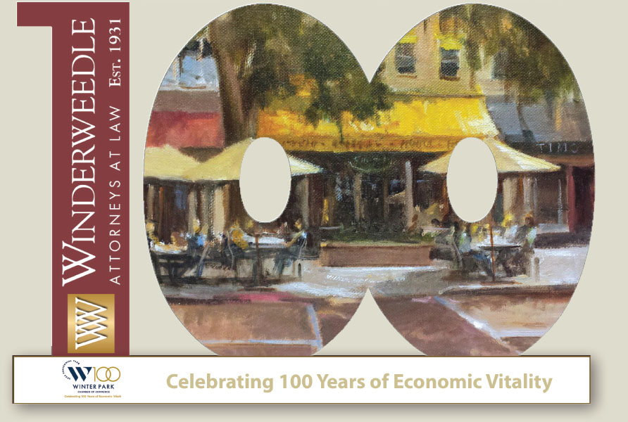Winderweedle Celebrates the Winter Park Chamber of Commerce’s 100th Anniversary
