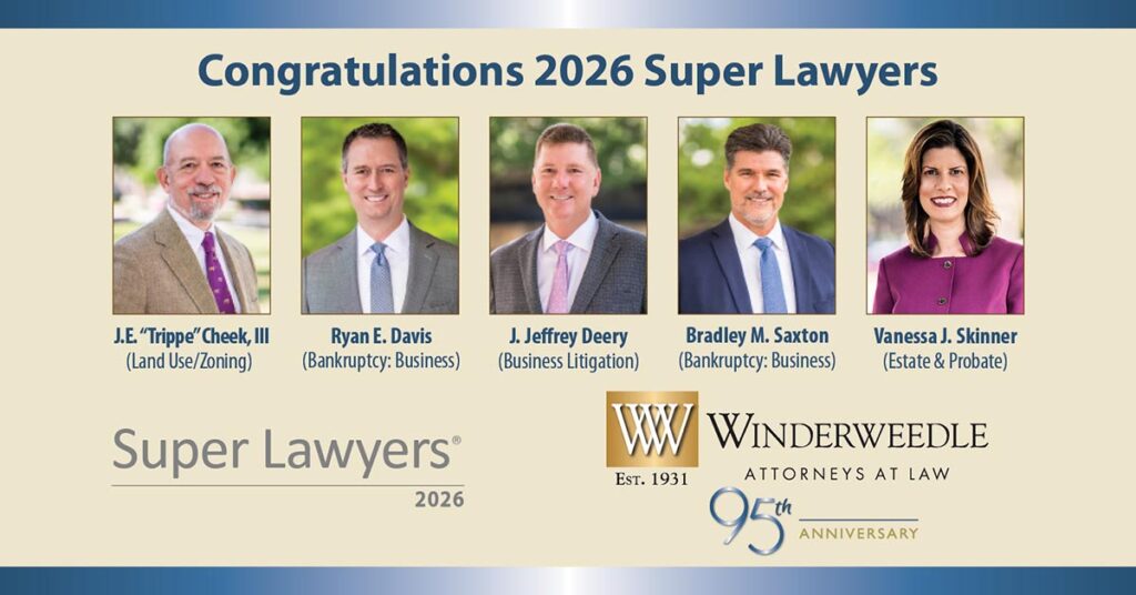 Five From Winderweedle Named Super Lawyers and Four Named Rising Stars